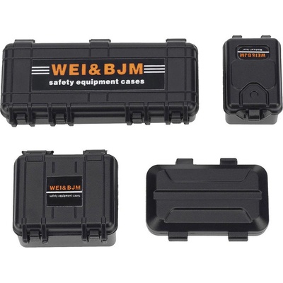 HSP H-Speed sada přepravních boxů na nářadí 4 ks 1:24 černá -Y053