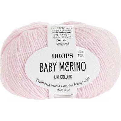 Příze DROPS Baby merino uni color 54 - pudrová růžová