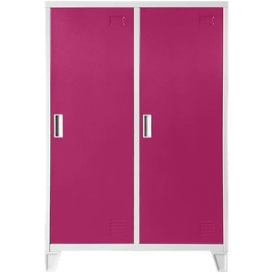 Carmen Метален шкаф Carmen CR-1605-2 JZ - сив / розов (3580178) - xmall