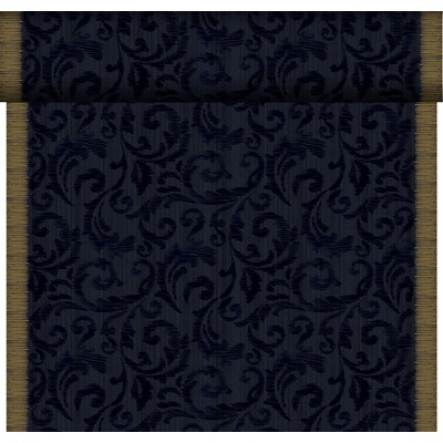 DUNI Stredový pás Dunicel Bio 0,4 x 24 m Rich Damast Black