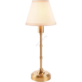 Endon Lighting 114811 - LED димируема акумулаторна настолна лампа BURLEY LED/1, 5W/5V месинг/бял (EN0142)