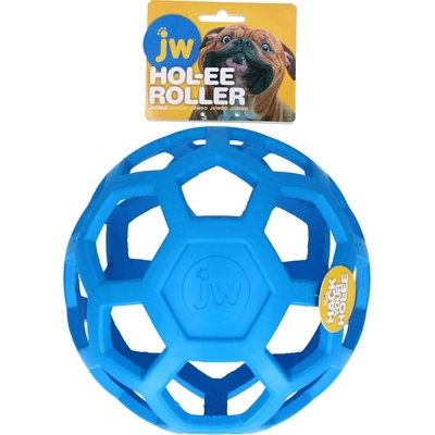 JW Pet Hol-EE Děrovaný míč Jumbo 18 cm modrá