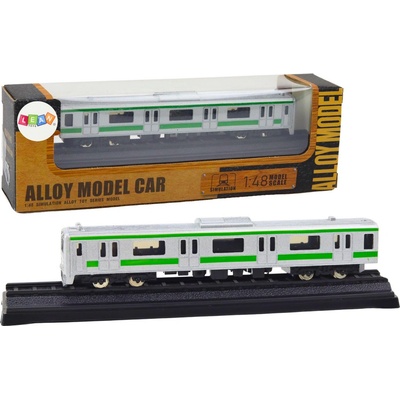 LEAN TOYS Zberateľský kovový model vozňa strieborný 1:48