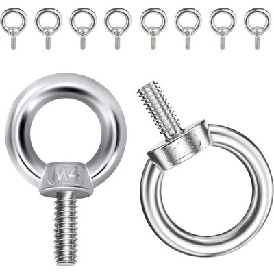 Šrouby s okem M4, Šrouby s okem z nerezové oceli 304, Šroub s okem, Metrický šroub s okem, Šrouby s – Zbozi.Blesk.cz