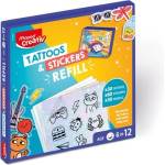 Maped Комплект за изработване на татуировки и стикери, за презареждане, MAPED CREATIV „Tattoos & Stickers (911901)