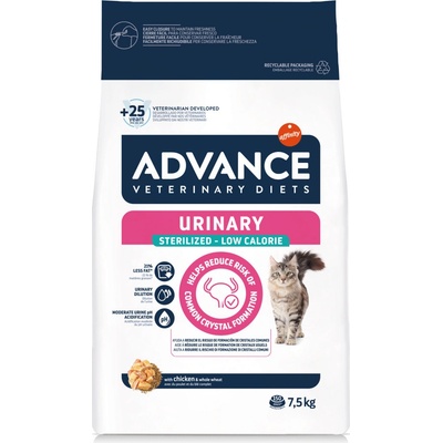 Advance Veterinary Diets Cat Urinary Sterilized Low Calorie 2 x 7,5 kg