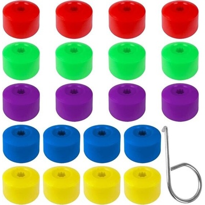 Jiehaojia 20 ks 17mm krytky matic kol Krytky šroubů Univerzální šestihranné krytky matic pneumatik