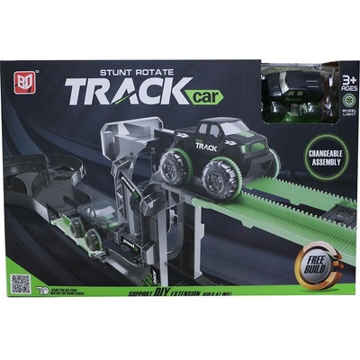 Felyx Toys Stunt Rotate Track Писта с кола със светещи гуми и естакада (1008676F)