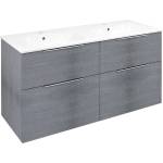 SAPHO Cirasa - Шкаф за мивка 118x64x46 см, 4 чекмеджета, сребрист дъб CR121-1111-21 (CR121-1111-21)