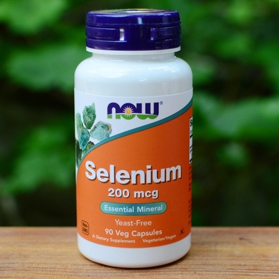 NOW Foods Selenium 200mcg 90 rostlinných kapslí