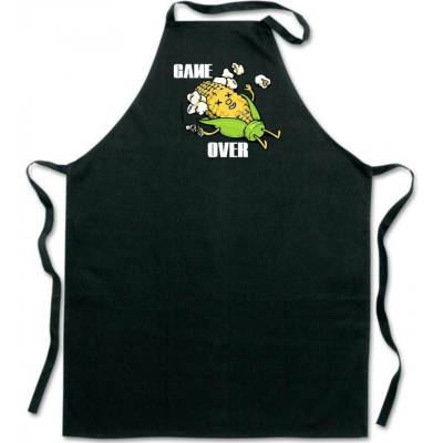 Povidlo.cz Zástěra Game over Černá