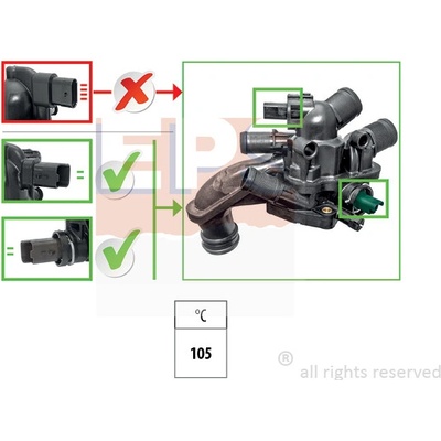 Termostat, chladivo EPS 1.880.927