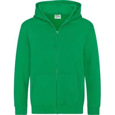 Just Hoods Detská mikina na zips JH050J Kelly Green