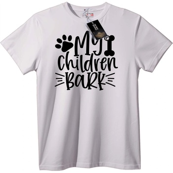 NOONEBRAND Тениска Моите деца лаят - 2XL, Black
