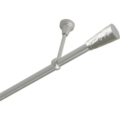 OK-GarnýžeCZ Garnýž kovová jednořadá 19mm Sevilla satina 290 cm do stropu / na tunýlek - bez kroužků