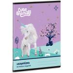 Ars Una Cute Animals Unicorn 25 (5448) A5 тетрадка за упражнения 50844487 (50844487)