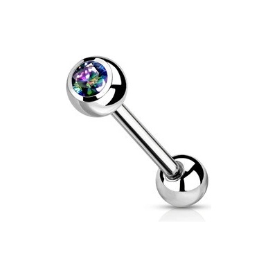Šperky4U piercing do jazyku titan TIT1017-VM