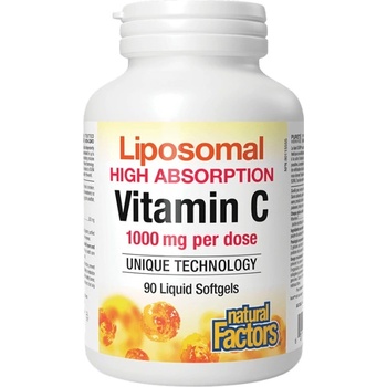 Image 1 of Natural Factors Vitamin C 500 mg | Liposomal High Absoprtion [90 Гел капсули]