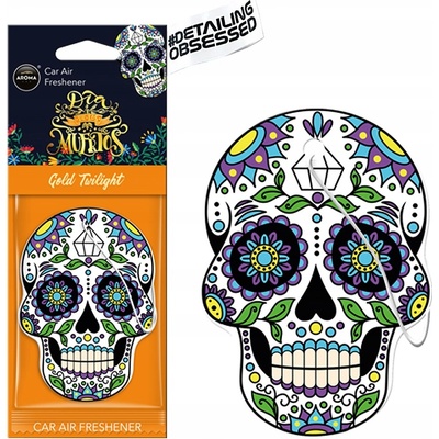 Aroma Car DIA DE LOS MUERTOS Gold Tatoo
