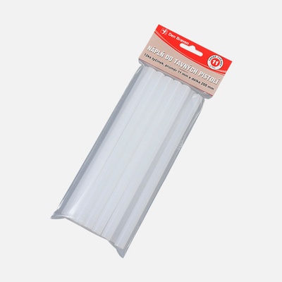 Tavné náplne, veľké 11 x 300 mm transparentné - 10 kg kartón