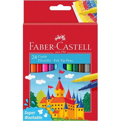 Faber-Castell Флумастери Замък, 24 цвята (O1010180024)
