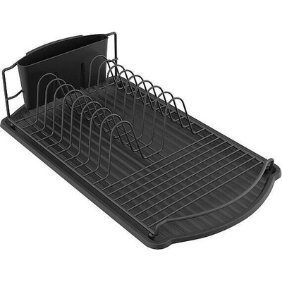 MSV odkapávač na nádobí DISH, černý, ocel, 47,5 x 26,5 x 11 cm