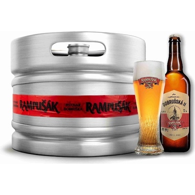 Rampušák Dobrušská 11 světlý ležák nefiltr. 4,4% 15 l (sud)
