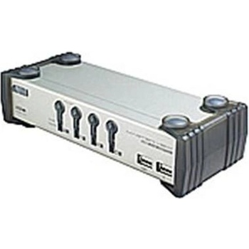 Aten CS-1734 4-port KVMP, USB+PS2, USB hub, aud., kab. 1,2m