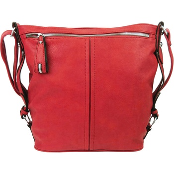 Moderní velká crossbody kabelka 74-MH červená