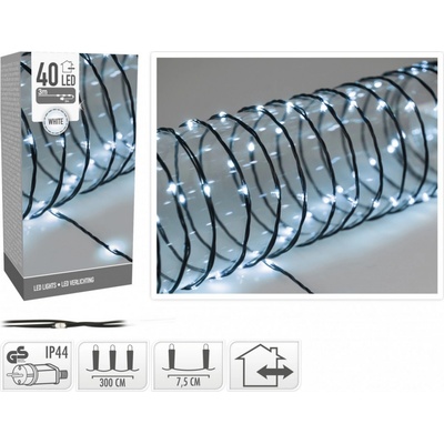 Lepaso Dekorativní osvětlení 40 LED 3m studená bílá měkký drát 133715 041 AX9600000 osvětl. 40LED WH