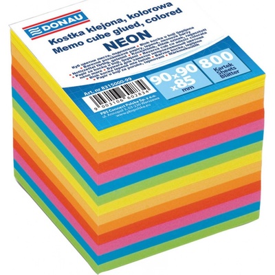 Donau Poznámkový papír, lepený, mix neonových barev 90 x 90 mm – Hledejceny.cz