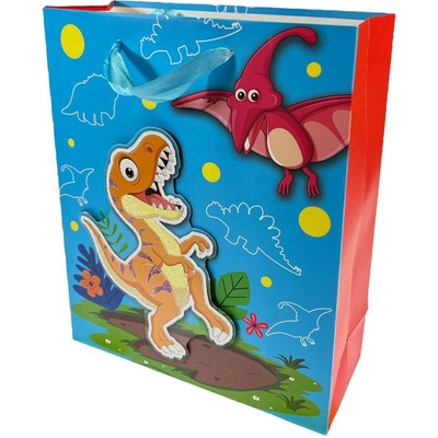 Dárková taška střední Dinosaurus 3D Typ: 2