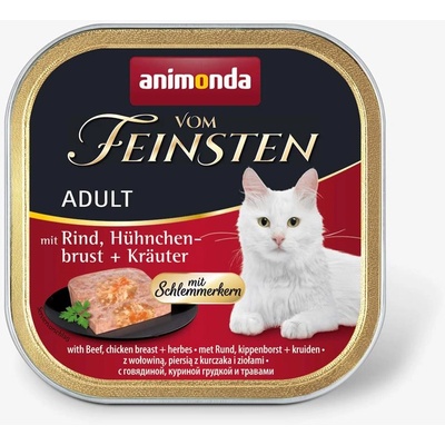 Animonda von feinsten 2 in 1 chicken, beef and herbs - Котешки пастет с пиле, телешко и билки, 100 гр