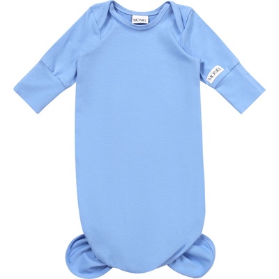Moniel Novorozenecké body s uzlem Sky Blue modrá