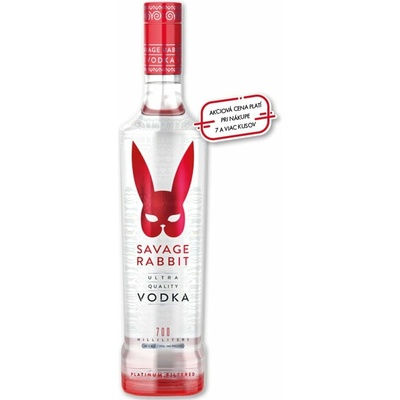 Savage Rabbit Vodka 40% 0,7 l (čistá fľaša)