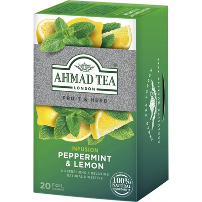 Ahmad Tea Peppermint and Lemon alupack 20 sáčků 1,5