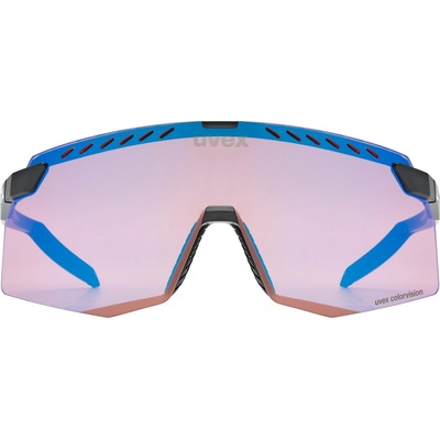 uvex Очила за колоездене Uvex Pace Stage Colorvision Cat. 1 Cycling glasses - Black Matt / Mirror Blue - размер One Size (205-6995-0111)