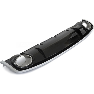 Difúzor Audi A4 B8 12-15 Single Outlet Glossy Black Sport Style
