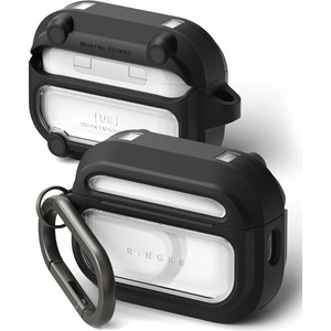 Ringke ux magnetic magsafe apple airpods pro 3 black/clear (8800293859444)