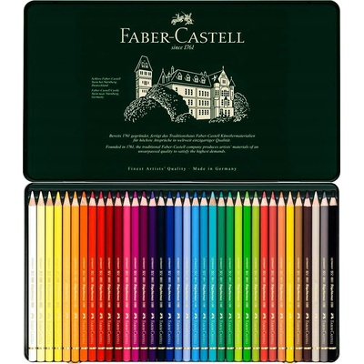 Faber-Castell 110036 Polychromos plechová krabička 36 ks – Zboží Živě