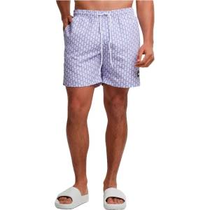 Urban Classics Бански гащета Urban classics Pattern swimming shorts - Purple (Dusty Lilac / Sea Horse)