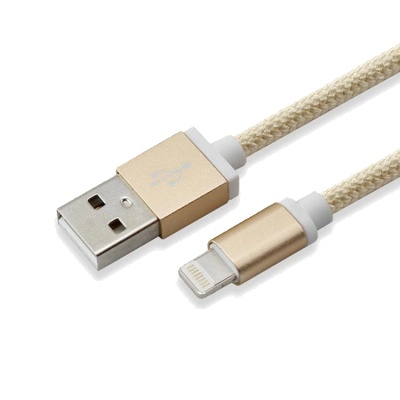 SBOX IPH7-G : : Кабел за данни USB към Lightning, 1.5 м, златист