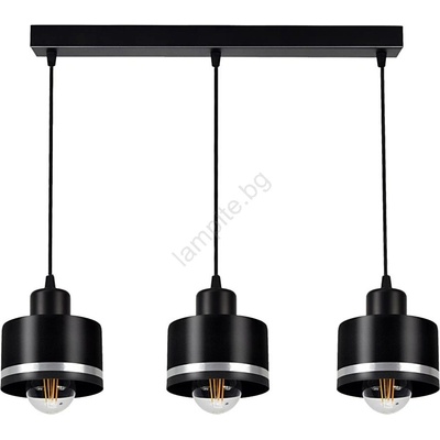 BELIS Полилей на въже BODO SILVER 3xE27/60W/230V (BE0223)