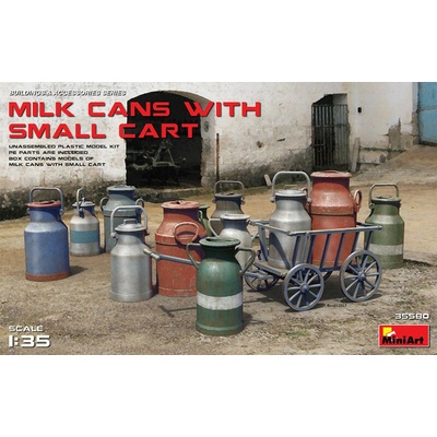 Milk Cans with Small Cart 1/35 MiniArt