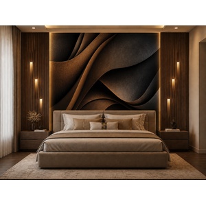  Комплект стенни панели за спалня bamboo charcoal - Модел: 5919 с избор между непрекъсната или огледална шарка и uv лак или матово покритие