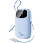 Baseus Външна батерия EnerFill FC31 Qpow 3 (E0028C03) - Baseus - USB-C/Lightning кабели, 10000mAh, 45W - Галактическо синьо