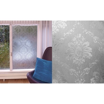 Statická fólie na sklo KVĚTINOVÝ ORNAMENT 39-2910 šíře 90 cm Cena za roli 15bm