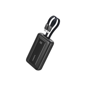 Anker Powerbank Zolo 10K Built-In USB-C and Lightning Black (A1680 BLACK)