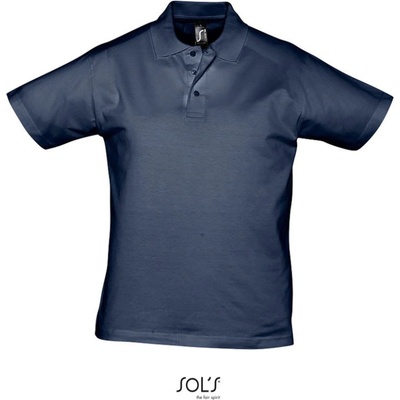 Sol´s Collection polokošile PresCott Men žerzejová krátký rukáv pánská Cot-25137729001 navy french