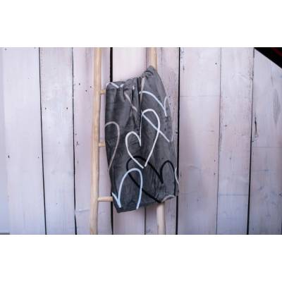 TiaHome Deka Srdcia sivé 150x200